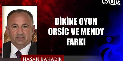 DİKİNE OYUN ORSİC VE MENDY FARKI