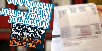 Doğalgaz ve Elektrik Faturaları Sayaç Okunmadan Gelecek