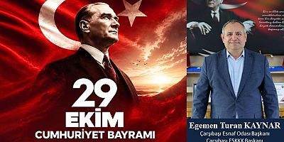 Egemen Turan Kaynar'dan 29 Ekim Mesajı