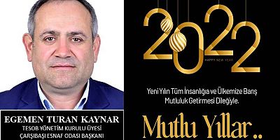 Egemen Turan Kaynar'dan Yeni Yıl Kutlama Mesajı