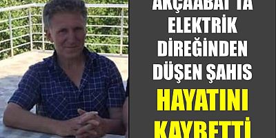 Elektrik Direğinden Düşen Kişi Öldü
