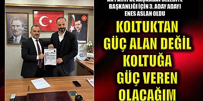 Enes Aslan başvurusunu yaptı