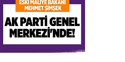 Eski Maliye Bakanı Mehmet Şimşek, AK Parti Genel Merkezi'nde