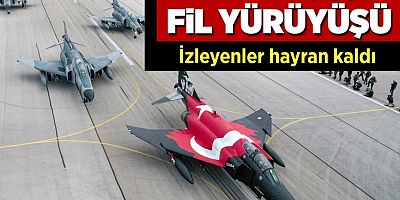 Eskişehir'de 10 F-4E Phantom uçağıyla ‘fil yürüyüşü
