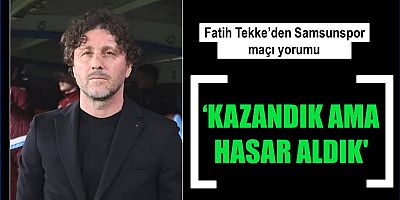 Fatih Tekke açıkladı! Hasar aldık…