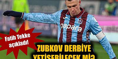 Fatih Tekke açıkladı! Zubkov yetişebilecek mi?