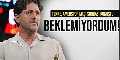 Fatih Tekke, Amedspor maçı sonrası konuştu...