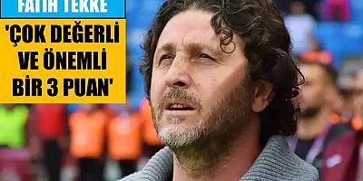 Fatih Tekke’den Alanyaspor maçı sonrası açıklamalar