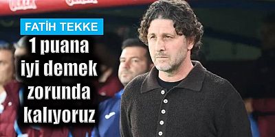 Fatih Tekke'den Alanyaspor maçı sonrası açıklamalar