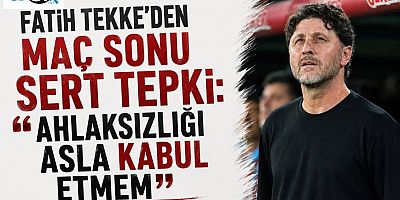 Fatih Tekke’den maç sonu sert tepki: “Ahlaksızlığı asla kabul etmem”