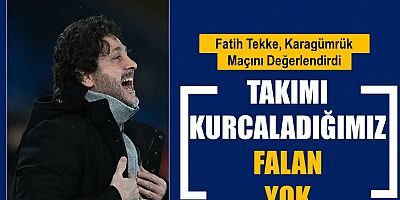 Fatih Tekke eleştirilere cevap verdi