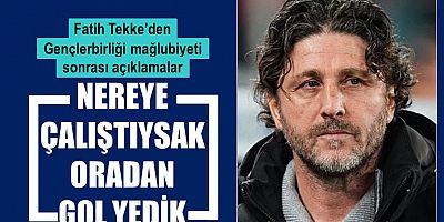 Fatih Tekke: Nereye çalıştıysak oradan gol yedik