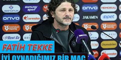 Fatih Tekke'nin Onvo Antalyaspor maçı değerlendirmesi
