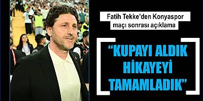 Fatih Tekke'nin Türkiye Kupası sevinci. 