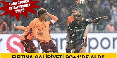 Fırtına 3 puanı 90+1'de aldı!