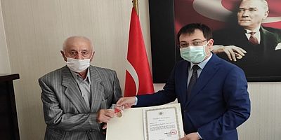 Gazi Babanın Madalyası Oğluna Verildi