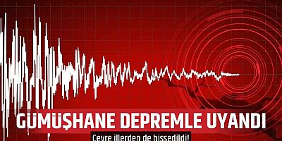Gümüşhane'de deprem oldu çevre illerde hissedildi