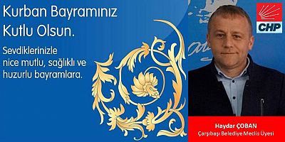 Haydar Çoban'dan Bayram Mesajı
