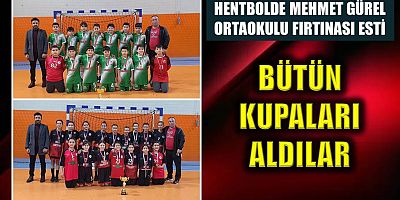 Hentbolde Mehmet Gürel Ortaokulu Fırtınası esti