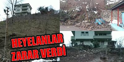 Heyelanlar tehlike oluşturuyor