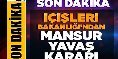 İçişleri Bakanlığı'ndan Mansur Yavaş hakkında soruşturma izni