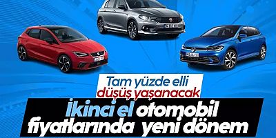 İkinci el otomobil fiyatlarında yeni dönem başlıyor; Tam yüzde elli düşüş yaşanacak