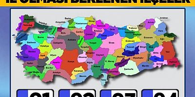 İl sayısı 100'e çıkıyor: İşte il olması beklenen ilçeler