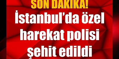 İstanbul’da özel harekat polisi şehit edildi