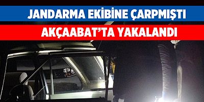 Jandarmadan Kaçamadı