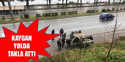 Kadın Sürücü Ölümden Döndü