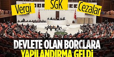 Kamuya olan borçların yapılandırılması teklifi TBMM'de kabul edildi