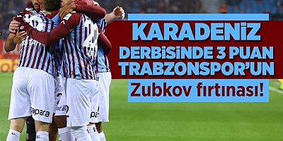 Karadeniz derbisinde 3 puan Trabzonspor'un