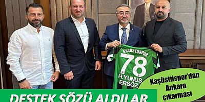 Kaşüstüspor yöneticilerinden Bakan Yardımcısı Ersöz’e ziyaret