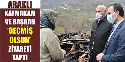 Kaymakam ve Başkan Evi Yanan Ailenin Yanında