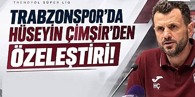 Konyaspor maçı sonrası Hüseyin Çimşir'den özeleştiri!