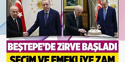 Külliye'de sürpriz zirve sona erdi Erdoğan ve Bahçeli görüştü!