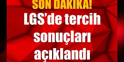 LGS yerleştirme sonuçları açıklandı