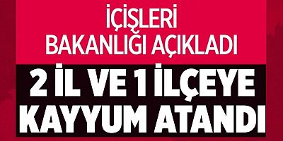 Mardin, Batman ve Halfeti Belediyeleri'ne kayyum atandı