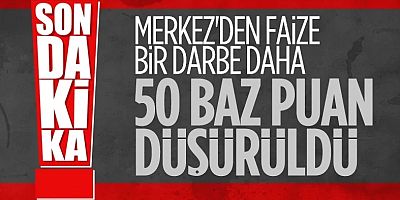 Merkez Bankası politika faizini yüzde 9’dan yüzde 8,5’e indirdi