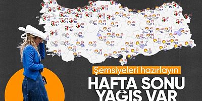 Meteoroloji uyardı: Hafta sonu sağanak yağış geliyor