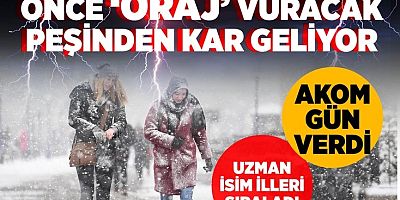 Meteoroloji ve AKOM'dan uyarı üstüne uyarı: İstanbul'u 'Oraj' vuracak
