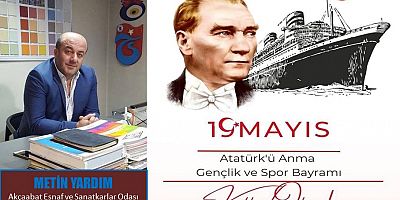 Metin Yardım'dan 19 Mayıs mesajı
