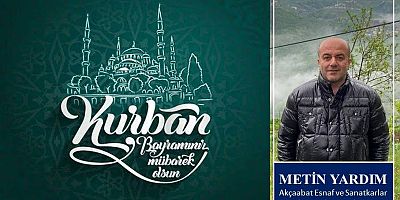 Metin Yardım'dan Kurban Bayramı Mesajı