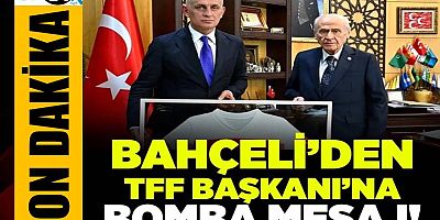 MHP lideri Bahçeli'den TFF’ye mesaj: Ligleri tescil etmeyin