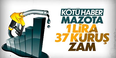 Motorine 1 Lira 37 Kuruş Zam Geliyor
