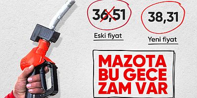 Motorine 1 lira 80 kuruşluk zam: Bu gece pompaya yansıyacak