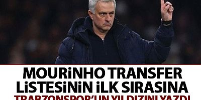 Mourinho İlk Sıraya Trabzonspor'un Yıldızını Yazdı