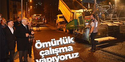 Murat Zorluoğlu asfalt çalışmalarını yerinde inceledi