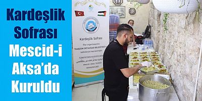 Ortahisar Belediyesi Mescid-i Aksa’da İftar Programı Düzenledi