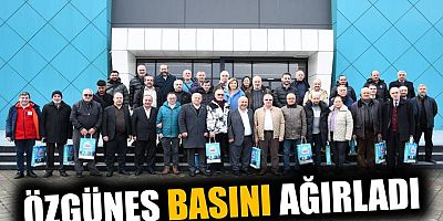 Özgüneş basını ağırladı